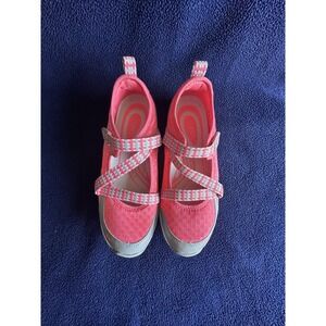 Ryka Kailee Pink Gray Mesh Mary Jane Walking Shoes Sneakers Women Size 8